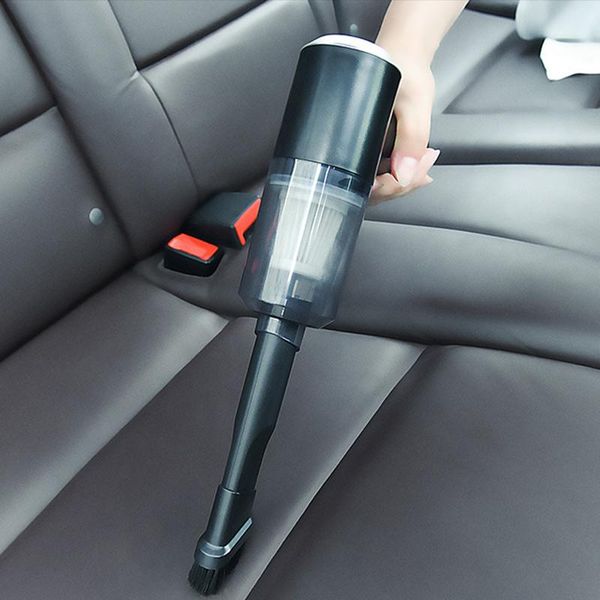

portable car vacuum cleaner wireless high power vacuum cleaner black suction mini for car home wash accessories