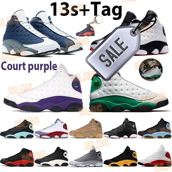 

2022 lucky green 13 basketball shoes 13s sports trainers court purple flint grey toe he got game black cat island green mens sneakers z