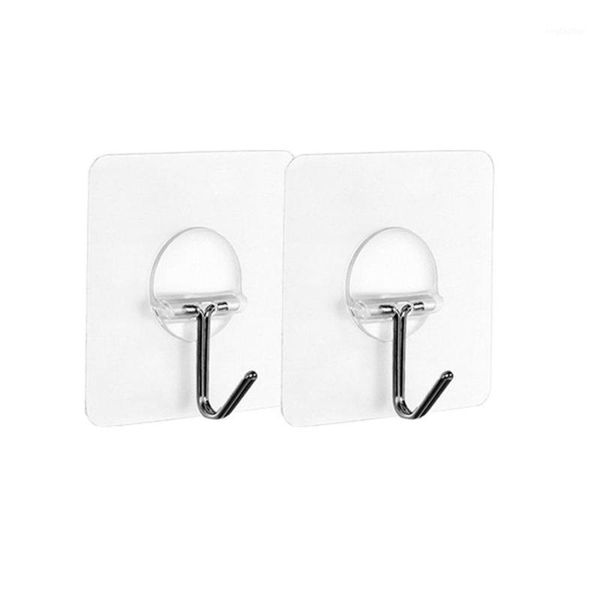 

hooks & rails 2pcs strong home kitchen transparent suction cup sucker wall hanger for bathroom wholesale price a701