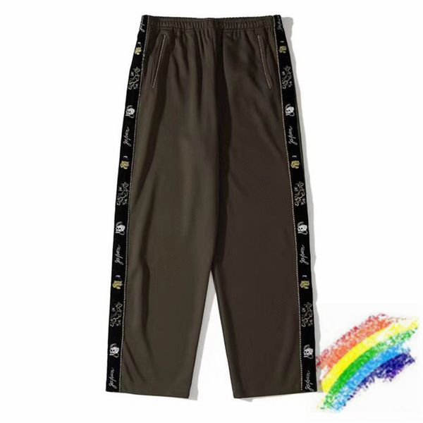 

army green sweatpants men women 1 gold embroidered pants trousers, Black