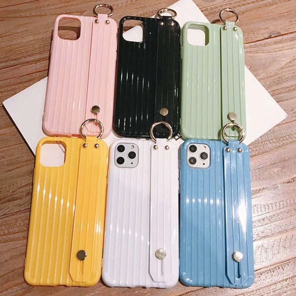

solid applicable seri wristband trunk tpu color fall proof mobile phone case