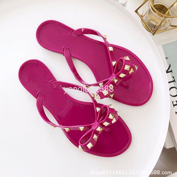 

dress shoes summer injection molded shoes light flat heel lovely crystal beach rivet clip foot candy jelly, Black