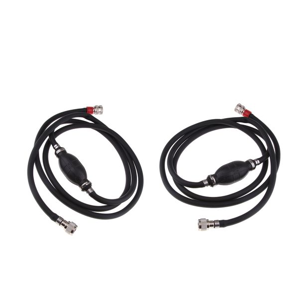 

2pcs fuel line hose outboard primer bulb connector universal for tohatsu