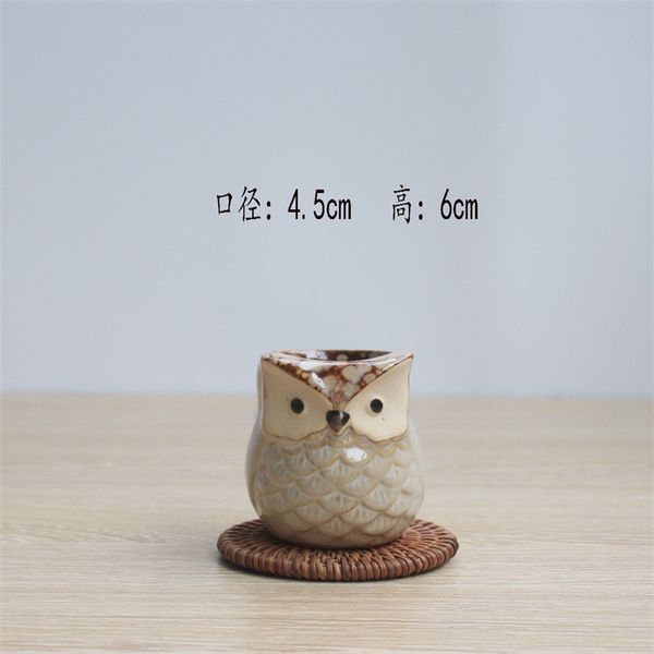 

meaty botany flowerpot mini creative new style succulent pots owl crude potter ventilation ceramic basin ornament arts and crafts