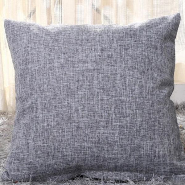 

a-cotton-linen covers solid burlap pillow case classical linen square cushion cover sofa decorative pillows cases 40cm*40cm owf1177