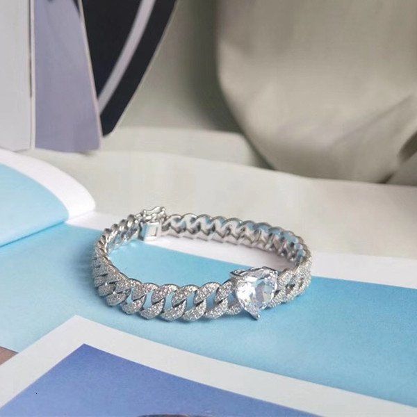 

xteysilver jewelry fashion zirconia cubic 925 3a sterling party bracelet k4bj#
