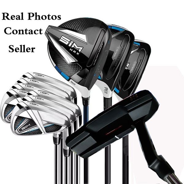 

fast shipping golf putter + full set sim max golf clubs driver #3 #5 fairway woods+golf irons real ps contact seller