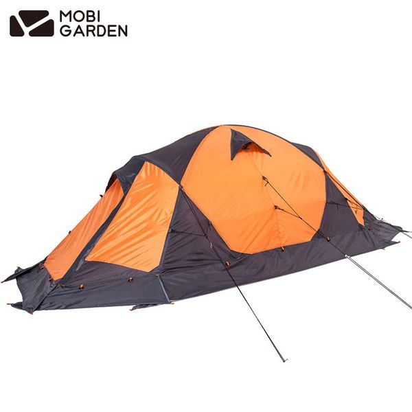 

mobi garden muxue 2 plus outdoor camping tent 2 person 210t polyester hiking tents with snow skirt