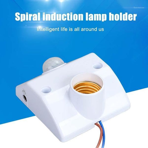 

smart home sensor e27 lamp holder infrared motion pir automatic led light switch detector sensor1