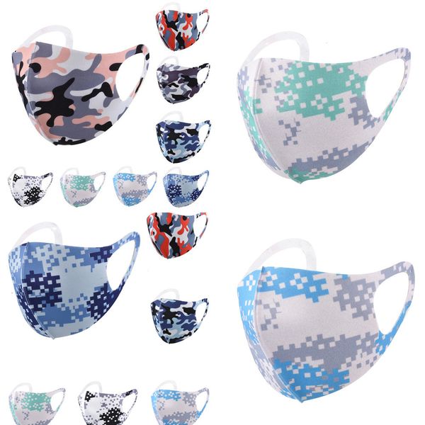 

factory camouflage anti-dust elastic washable mouth masks reusable camo print designer dust filtrition face mask 9a3i13