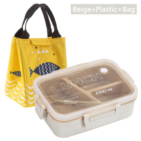 

tuuth microwave lunch box wheat straw stainless steel portable bento box leak proof food storage container bbyvtk