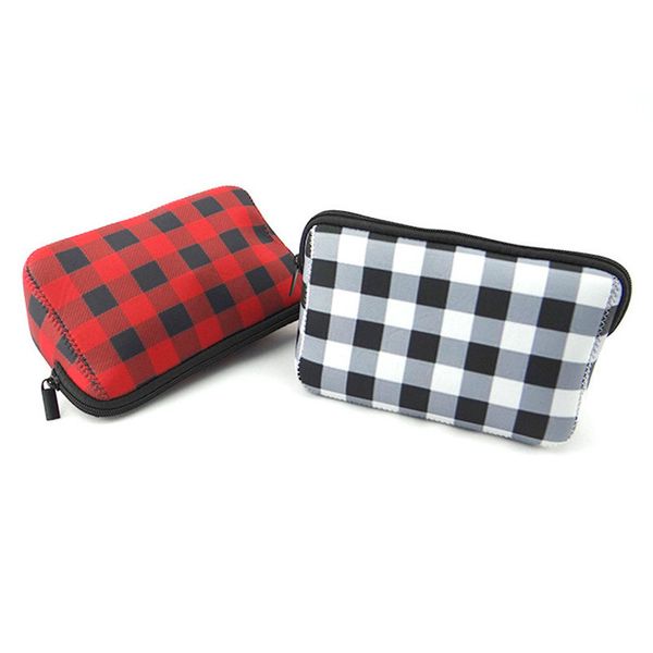 

неопреновая косметическая сумка водонепроницаемый макияж сумки цветочные бейсбольные плещевые сумки сумки туалетные туалетные принадлежности, Black