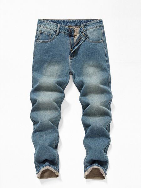 

men slant pocket jeans t735#, Blue