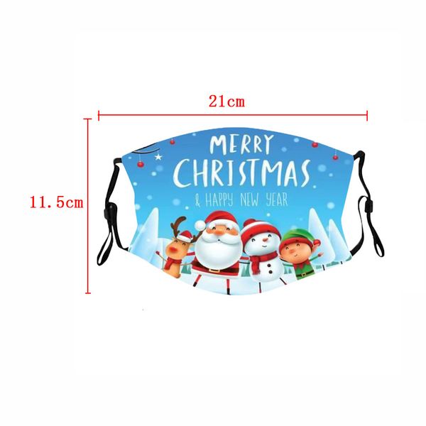 

mask boys kids theme girls merry face christmas santa deer snowflake washable reusable mouth cover 3d printing