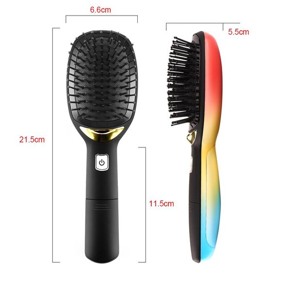 

upgrade electric negative ionic hair brush with handle magic static hairbrush massage comb smooth hair comb styling tools wmthqf rimmer, Silver