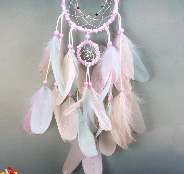 

colorful handmade dream catcher feathers car home wall hanging decoration ornament gift wind chime craft deco jllrmc dayupshop