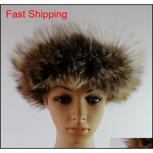 

woman fur hat female real fox fur hats girl warm autumn winter headband hairband 10pcs/lot shipping o7s5k, Silver