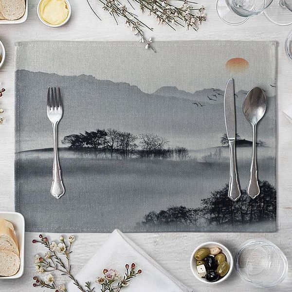 

mountain placemat для обеденного стола coaster sun chinese styles home украшения аксессуары для дома современный коврик pad h wmtaab
