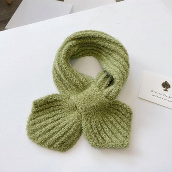 

baby solid color scarf autumn winter boys girls warm cute all-match woolen knitted children outdoor cold-proof collars a43, Blue;gray