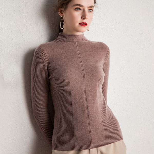 

2021 lungs women 100% kashmir goat jumpers de malha blusas ladies o-neck 4 colors new mode e6mo, White;black