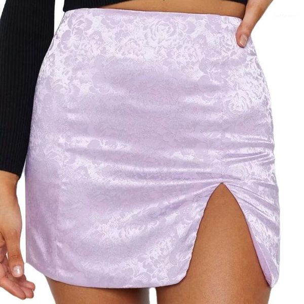 

skirts elegant purple pencil skirts women high waist bodycon skinny club party club casual fashion mini split1, Black