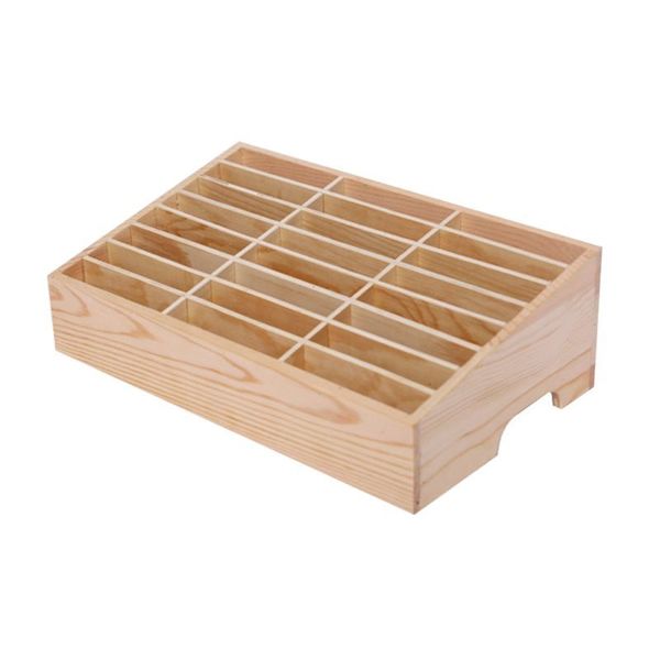 

24 cells multifunctional wooden storage box mobile phone repair tool organizer z1123