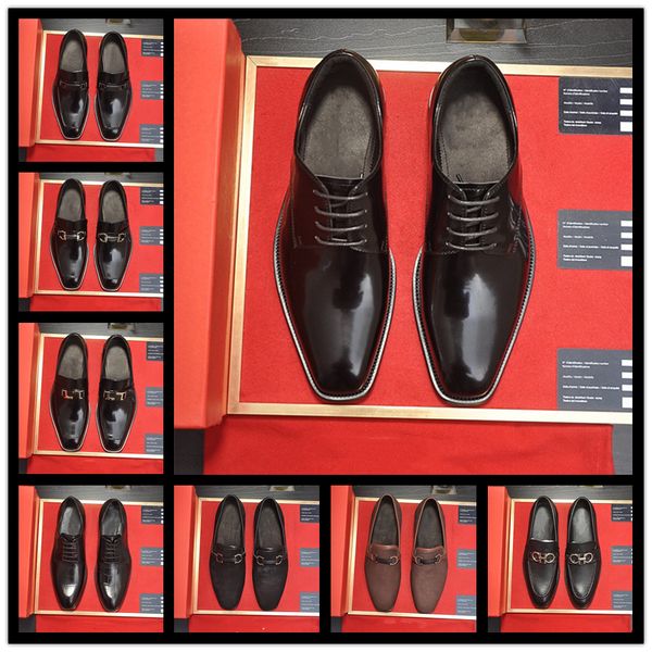 

italy new fashion men leather shoes pointed metal toe snakeskin leather red men wedding dress shoes business and party, Black