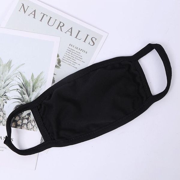 

50pcs anti-dust black cotton thick mouth face mask man woman health cycling wearing black fashion mouth-muffle