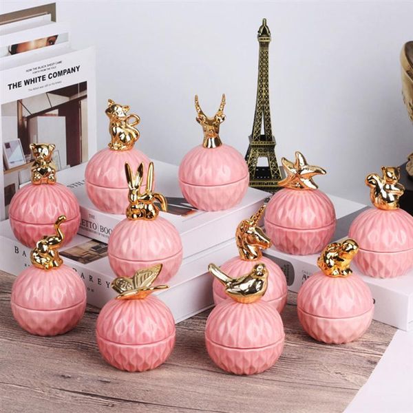 

ceramic jewelry storage jar sugar diamond candy box cotton swab box cotton pad household storage