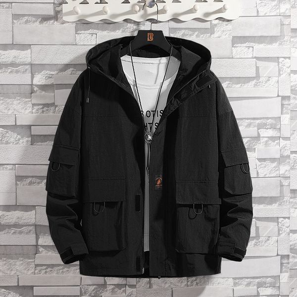 

in the open, dark, casual green autumn winter wind-proof man's jacket 2020 fashion clothes, Black;brown