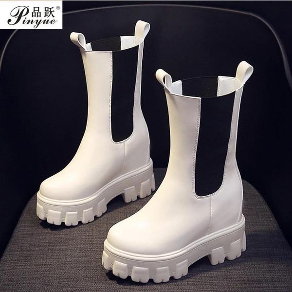 

boots size 35--40 platform women round toe solid black designer ankle women's botines rojos mujer
