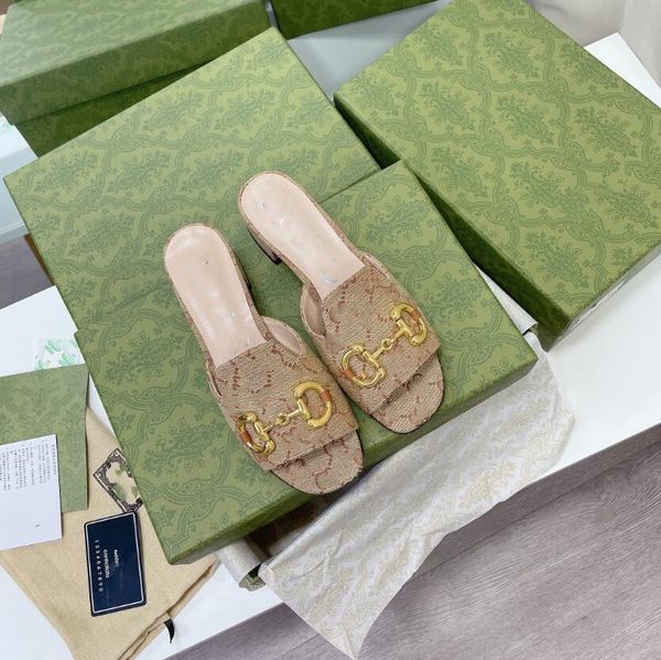 

2023 highs heeleds slipper female fashion designer slide black and white shoes sandals wear resistant sole women sandal high heeled slippers