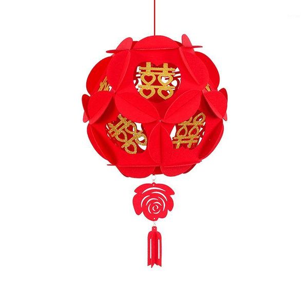 

decorative flowers & wreaths red hanging lantern good luck charms tassels auspicious decoration 3 sizes gift1