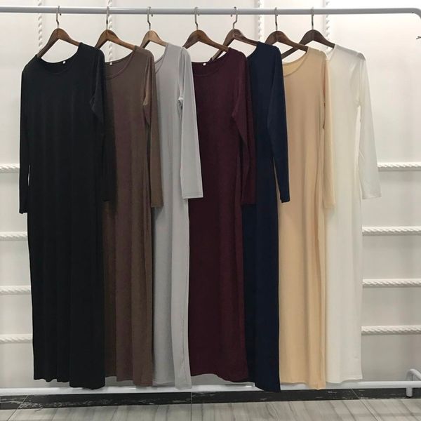 

elegant pure colour abaya turkish arab singapura jilbab dubai dressed long muslim in women's dresses islamic wj1240, White;black