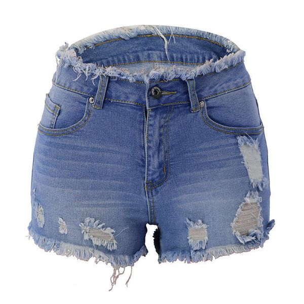 

spring / summer 2020 new zipper fringed women's jeans pants, Blue