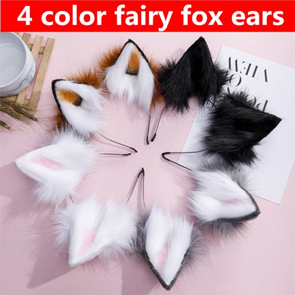 

halloween hand made animal like ear animation cosplay role play ear custom fox wolf cat ear, Silver