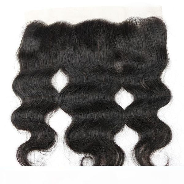 

brazilian virgin human hair body wave with lace frontal closure 4 bundles with 13x4 full ear to ear remy human hair extensions, Black;brown