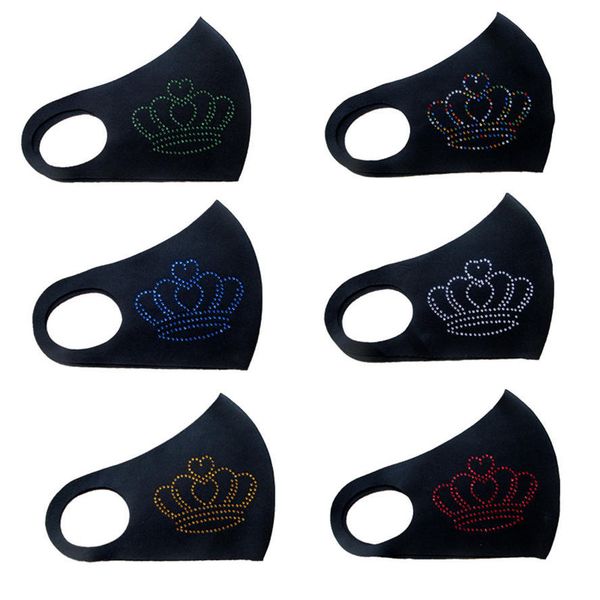 

christmas new mask arrival face face mask designer washed cartoon rhinestone santa claus mask dust and haze fa