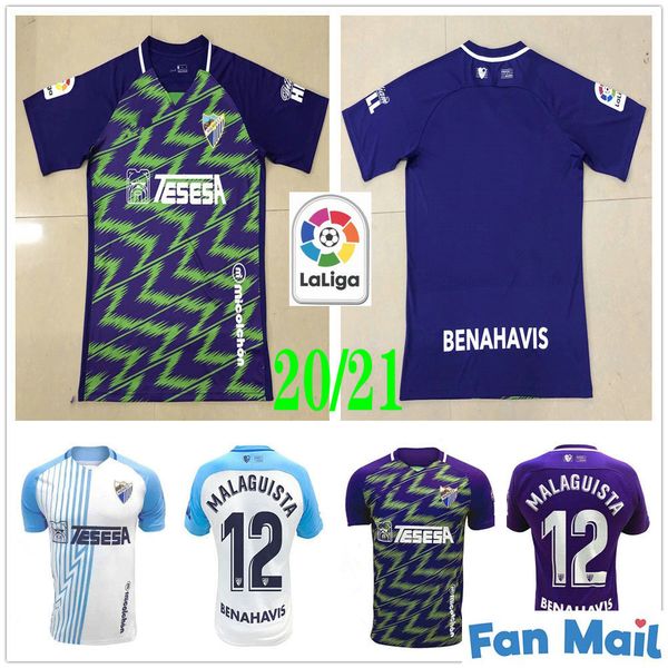 

2020 new malaga cf soccer jerseys malaguista cristian jairo chavarria dani barrio y. rahmani custom 20 21 home away football shirts, Black;yellow
