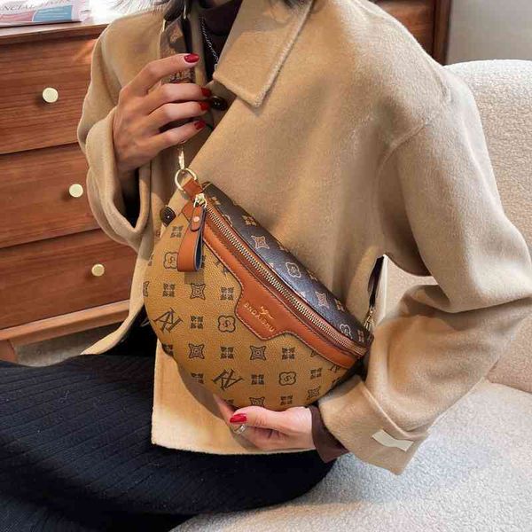 

2022 factory outlet ins women fashion net red chest bag simple niche wide shoulder strap single shoulder messenger bag tvpr