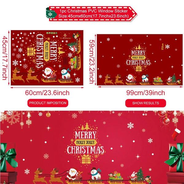 

xmas diy наклейка на стене счастливого рождества украшения для домашнего окна наклейка 2020 рождественские украшения новый год 2021 декор na