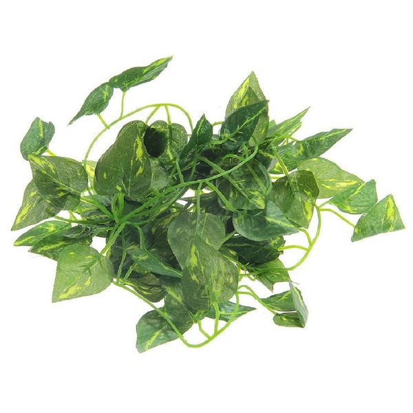 

2m искусственный scindapsus aureus vine для рептилии terrarium chameleon lizard chinateat decor 2m искусственный 2019 продажа предложения h