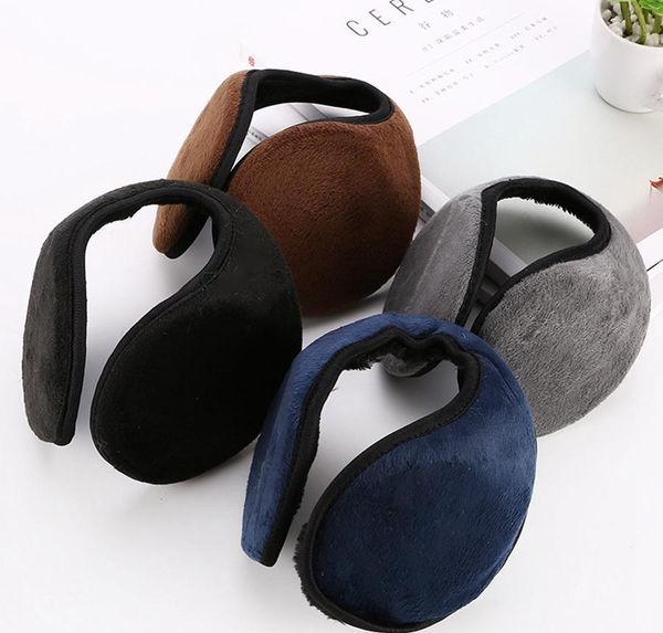 

fashion earmuffs soft solid color men muffs creativr woman plush ear cover protector ear warmers tta1910-1 wmttjox otsweet, Blue;gray