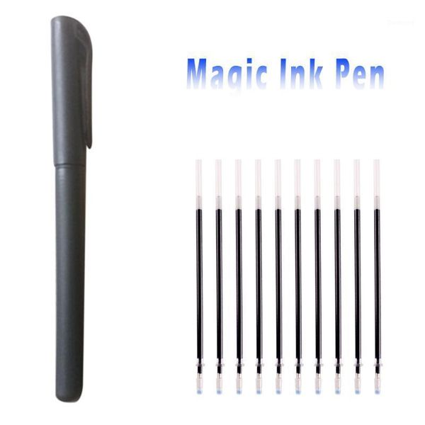 

magic ball pen blue ink invisible disappear slowly in minutes writting pen fantasy gift magic gel pens1