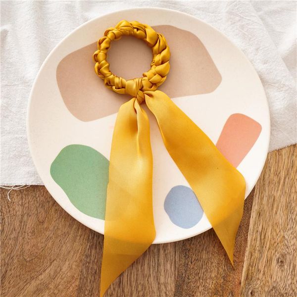 

мода diy bow transers эластичные полосы волос склеистые гусеньки плетеные грузные зубы звуки для волос женщины девушки аксессуары для волос, Black;gray