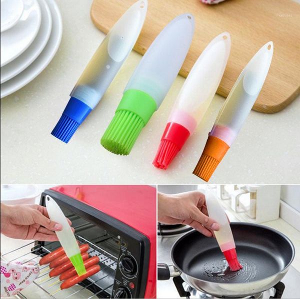 

oil bottle brush resisting grade silicone cooking oil bbq brushes bakeware barbecue tools qj8881
