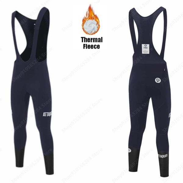 

attaquer winter cycling pants men bike cycling jersey trousers suit 2020 fleece warm clothing winter long sleeve mtb jacket, Black;blue