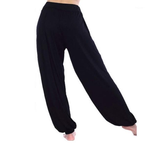 

women harem pants cotton high waist stretch flare pant dance club boho wide leg loose long trousers1, Black;white