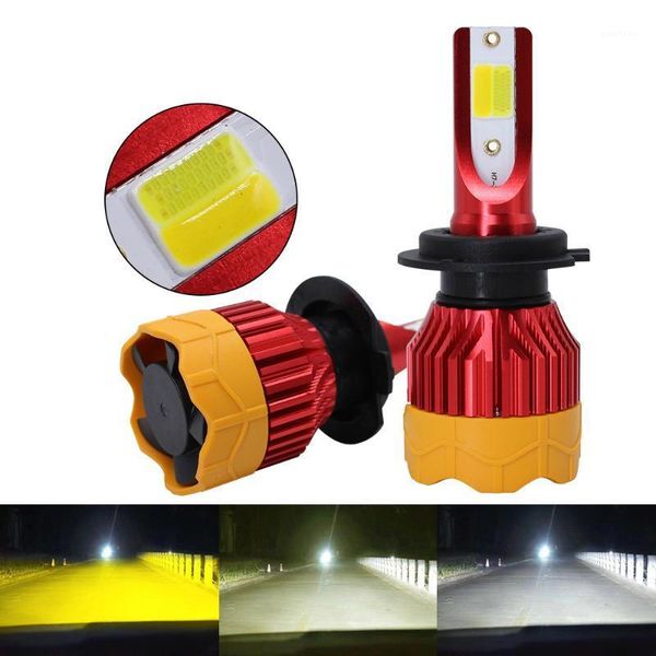 

two-tone color large-sized led lamp h4 led fog light c6 car headlight h71