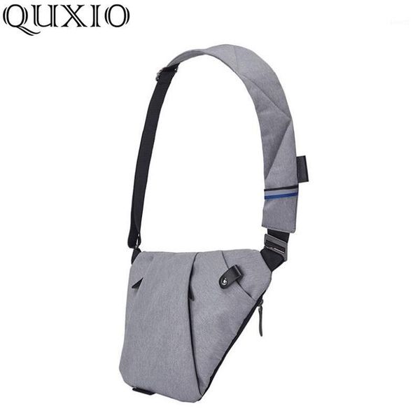 

cross body trend digital storage bag men's canvas chest slung pockets multi-function service personal shoulder anti-theft package cz081